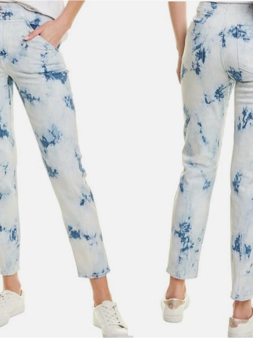Veronica Beard Kallie Straight High Rise Tie-Dye jeans size 29